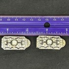      Vintage Art Deco Shoe Clips Geometric Paste Rhinestone Rhodium 1930s Glam     