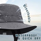  Surf Bucket Hat With Upf 50  Uv Protection  Waterproof Sun Hat With Dark Gray