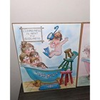 Vintage Bathroom Humor Wall Art Tile Plaques Set Of 2 Kids Bath D  cor