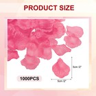 1000pcs Artificial Rose Petals Silk Flower Decoration  Fuchsia