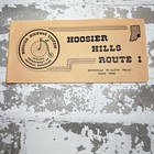 Vintage Hoosier Bikeway System Indiana Route Maps Set 4 Hoosier Hills Cycling