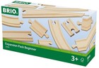 Brio World 33401 Beginner Expansion Pack 11 Wooden Train Tracks For Kids