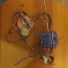 Gary Rosenthal  American Hand Crafted  Brass And Glass Moving Sculpture