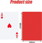 Tinlade 28 Packs Poker Size Cut Cards Plastic Casino Cut Cards For Playing Game