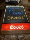 Coors  Beer  light-up  Menu Board_specials Promo Sign Lighted Large 18 X 24  Pen
