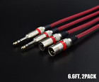 Xlr Male To 1 4  Trs Cable Balanced - 6 6ft Quarter Inch Stereo To Xlr Microphon