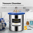 5 Gallon Vacuum Chamber 304 Stainless Steel Kit Acrylic Lid Degassing Chamber 