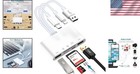 7-in-1 Memory Card Reader For Iphone Ipad Usb C Sd Micro Sd Otg Adapter
