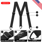Suspenders For Men Heavy Duty  X Shape Back Hidden Suspender 1 5  Under Clothing