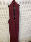 Japanese Obi Belt Womens One Size Burgundy Woven Long Textured Fringe Edges