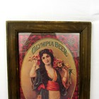 Vtg Framed 1976 Olympia Beer Poster Greetings 1907 Olympia Brewing Aprox 15 x12 