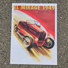 Vintage Style El Mirage Poster Dray Lakes Hot Rod Auto Racing Ford Model A-v8