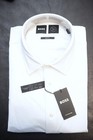 Hugo Boss Men Hank Travel Slim Fit Performance Stretch White Dress Shirt 39 15 5