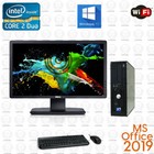 Dell Windows 10 Desktop Computer Core 2 Duo 4gb Ram Dvd Wifi 19  Lcd Office 19