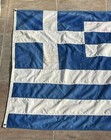Beautiful Vintage Greece Greek Flag Very Large 120 Cm X 200 Cm 1960s