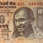 Tiger Elephant Rhino Memorabilia Currency  Mahatma Gandhi Banknote  Paper Money