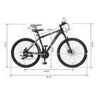 26 Inch Mountain Bike For Adults  21 Speed Lightweight Aluminum Alloy Frame