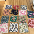 Pre-cut Fabric Squares 100  Cotton Quilting Scarps Bohemian Charm Pack Colorful