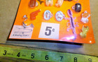 Vintage Display 5c Card Necklaces  Charms  Rings  Pins   Etc No  7