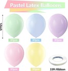 100 Pack 12 Inch Pastel Balloons Multicolor For Birthday  Baby Shower  Wedding 