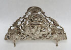 Antique German 800 Silver Cherubs Napkin Rack