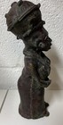 Beautiful Vintage Benin Bronze Tribeswoman Sculpture Nigeria Lovely Piece 