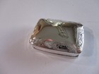Sterling Silver Pill Box Rectangulare Shape Engraved On The Edges Solid 925