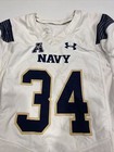 Game Worn Used Navy Midshipmen Football Jersey Usna Naval Academy Ua Sz 42  34