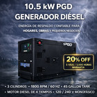 10 5 Kw Diesel Generator Single Phase 120 240v