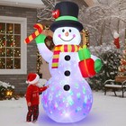 7ft Christmas Inflatable Snowman Outdoor Decoration  Giant Blow Up Snowman Ho   