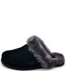 Ugg Scuffette Ii Black grey Suede Slip-on Slippers Women s Sheepskin Shoes