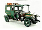 34cm Handmade Antique 1907 Vintage Car Vehicle Tin Metal Reproduction Model