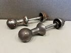 Antique Emil J  Paidar Barber Chair Chrome Decorative Arm Rest Mounts