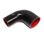 4-ply Reinforced 2 -2 75  Id 90 Degree Elbow Reducer Coupler Silicone Hose Black