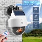 1-4pack Solar Light Led Wall Lamp Security Dummy Camera Wireless Pir Monitor Led