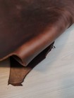 5-6oz 12x24 Brown Oil Tan Pull Up Leather Hide Thick Panel  Sheet  Craft  Diy