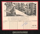 Star Wars   ep Vi   rotj   signed Production Storyboard   ewoks Run From Walker  j36 