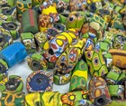  220  Old Antique Venetian murano Millefiori Glass African Trade Beads - Mixed