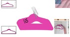Elegant 10-pack Fuchsia Velvet Huggable Hangers For Space-saving Closet Style