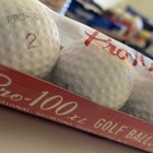 Vintage Rare  N s g  Pro-100 Streaker 3 Golf Balls Japan Sleeve Antique Rare