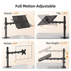 Laptop Notebook Desk Mount Stand  Adjustable Single Monitor Laptop Arm Mount    