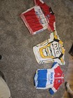 3 Cycling Jersey Lot Men   s Size L  feels Like M  Htc  Quickstep  Katousha  Read 