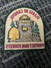 Unused Vintage Smokey The Bear Please Be Careful Protect Our Forests Patch