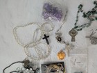 Vintage Jewelry Lot Religious Catholic Rosary Cross  2