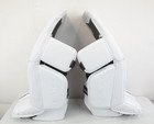 Bauer Gsx Junior Goalie Leg Pads Size Small 26  White silver  1114-6347 