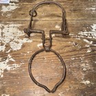 Antique Vaquero Style Ring Bit Roller Mouth Western Horse Tack Iron Curb Bit