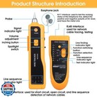 Cable Tracer Ethernet Network Cable Tester Rj45 Rj11 - Wire Toner Tracker Cat