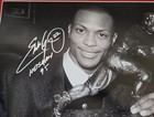 Eddie George Signed Framed Photo Display 18x24 Beckett Ohio State Heisman Inscr
