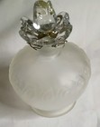 Vintage Tiny Frosted Glass Perfume Bottle With Original Stopper 4  Antique 