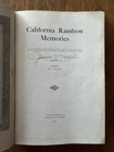 Scarce 1925 California Rainbow Memories 1st Edition Ww1 Unit History W signature